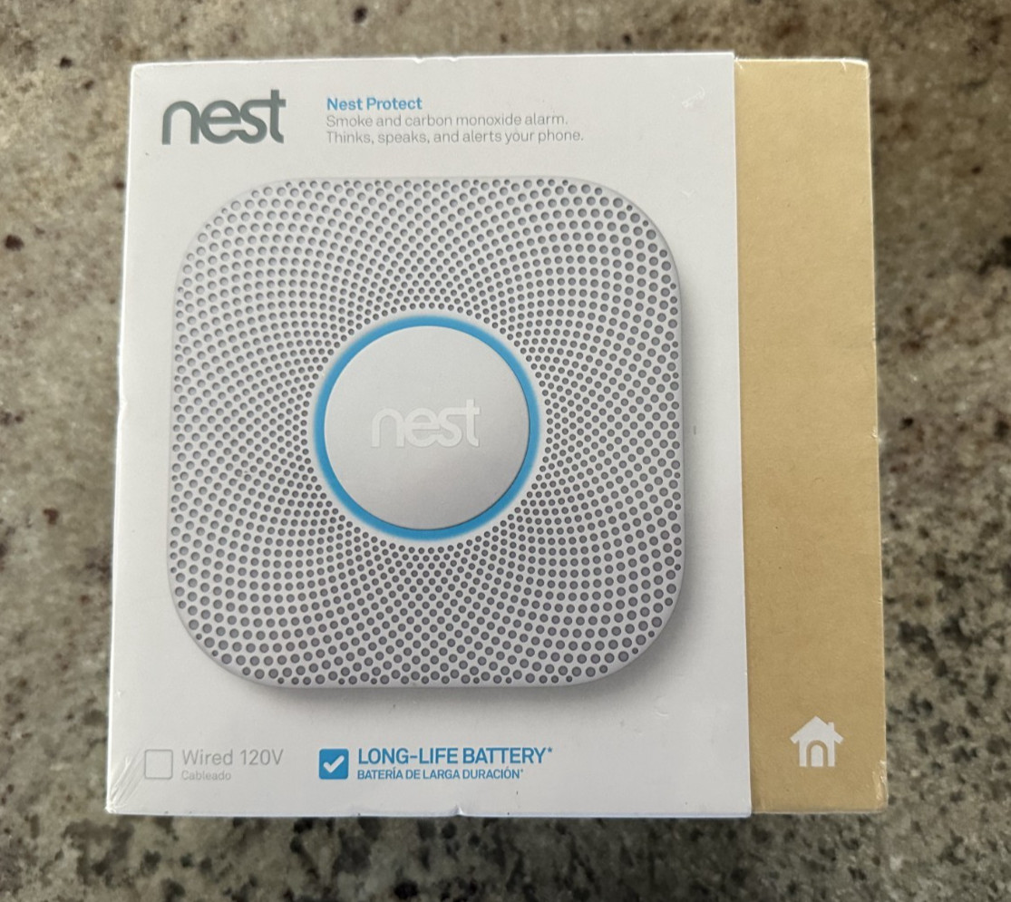 Google Nest Protect Smoke and Carbon Monoxide Alarm 2nd Gen - S3000BWES New