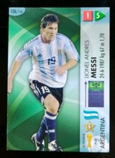RARE LIONEL MESSI ROOKIE CARD PANINI GOAAAL CARD! WORLD CUP 2006 GERMANY #106. rookie card picture