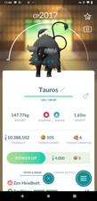 Shiny Paldean Tauros (Aqua ) - Tr-de 1m - 20k...