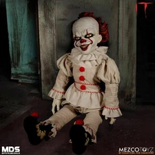 18 In Mezco Toyz IT Pennywise MDS Roto Plush Horror Movie Scary Clown Doll 43060