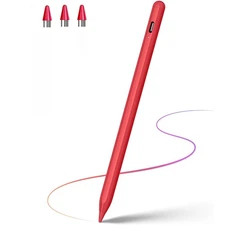 Red Universal Stylus Pencil For iPad iPhone Android Phone Tablet Capacitive Pen