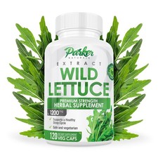 Parker Naturals Wild Lettuce Extract   Herbal Sleep Supplement 1200mg, 4:1 Co...