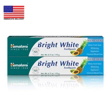 Bright White Toothpaste, Fluoride Free to Reduce Plaque & Whiten Teeth, 6.17 Oz,