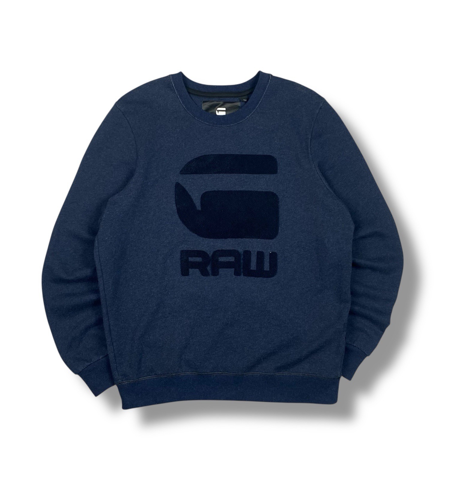 G-Star RAW Yster Logo Sweatshirt XL Blue Crewneck Pullover Men’s