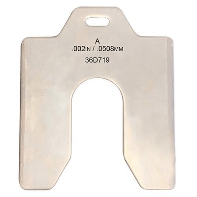 GRAINGER APPROVED 36D719 Slotted Shim,2x2 Inx0.002In,PK20 36D719