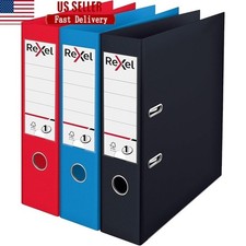 Durable Lever Arch Files W/ Patented Mechanism Customizable Spine Labels 3 Pack