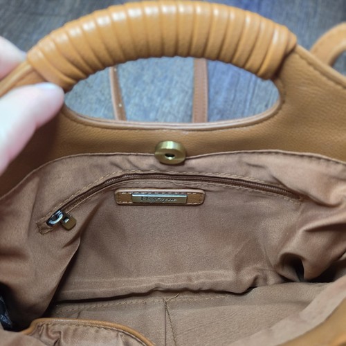 Sac à main femme Miztique tissé bandoulière/pochette marron poignée plage réglable - Photo 4/6