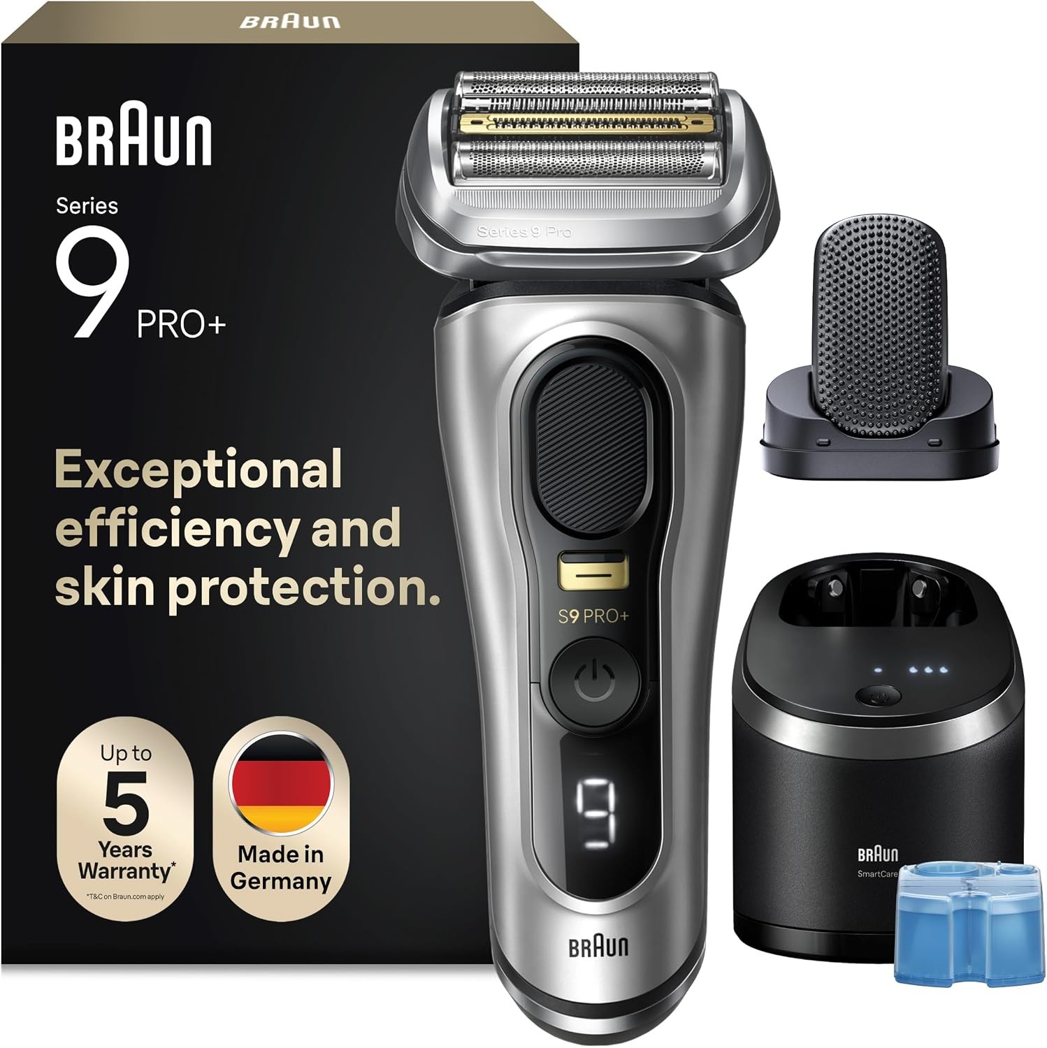 Braun Series 9 PRO+ Electric Shaver for Men 9597cc Wet & Dry with SmartCare - Image 2
