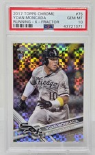 2017 Topps Chrome Xfractor Refractor YOAN MONCADA RC CARD PSA 10 GEM MINT