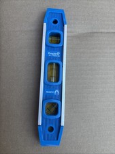 9" Magnetic Aluminum Torpedo Level Acrylic Vial Plumb 45 Degree Angle Top Window