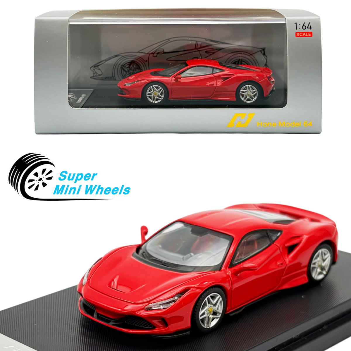 【2台セット】1/64 フェラーリ F8 レッド / 警察仕様 Home Model 1:64 Ferrari F8 Tributo Red | eBay