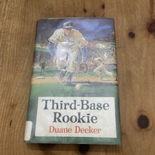 DUANE DECKER Third Base Rookie Vintage baseball book Blue Sox #10 HB