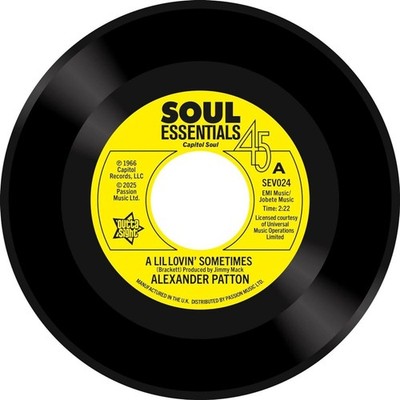 Alexander Patton A Lil' Lovin' Sometimes (Schallplatte) 7'' Single