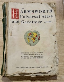 Harmsworth Atlante e Gazzetta del Mondo C1907