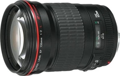 Canon EF 135mm f2L USM schwarz Fotografie Kamera Objektiv