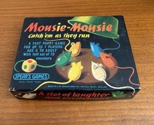 Spears Games Vintage Mousie Mousie 1963 Complete Mouse Board with Original Tape