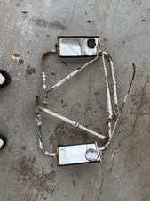 West Coast Jr Mirrors Vintage Original Patina White Ford Chevy Dodge 1960 -1970