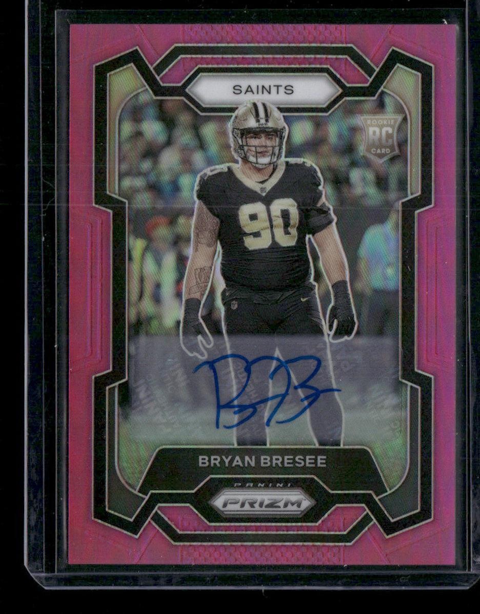 2023 Panini Prizm #372 Bryan Bresee Rookie Autographs Prizm Pink - 16440