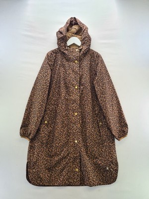 Joules Raincoat Size 8 Tan Leopard Relaxed Fit Waterproof Pack Away Waybridge