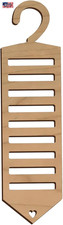 Wooden Tie Rack Premium Wooden Necktie and Belt Hanger Tie Hanger for Men Closet