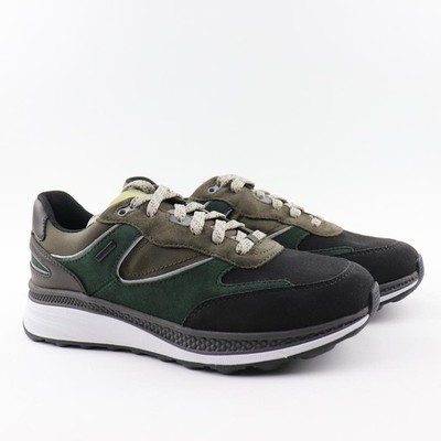 Geox Spherica Actif X1 Herren Sneaker Turnschuhe Grün Schwarz Gr. 40