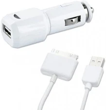 Premuim Hight Watt Usb Car Charger for Ipad (White)