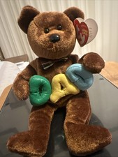 Ty Beanie Baby Dad The Bear With Tag Retired DOB June 21st 2004