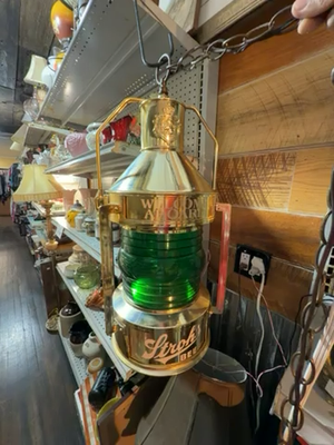Stroh's Beer Bar Sign Rotating Motion Lantern Nautical Light