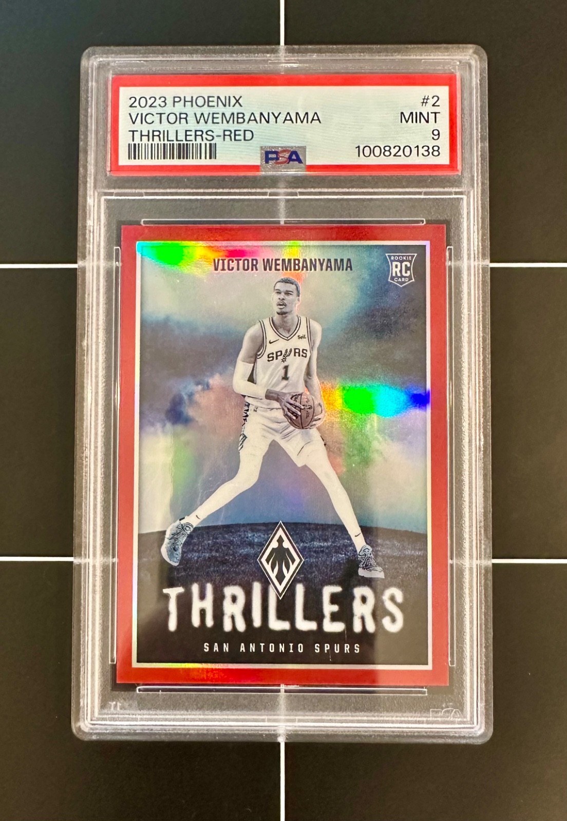 2023-24 Phoenix Victor Wembanyama Thrillers RC #2 Red 118/125 PSA 9