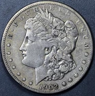 1902-S $1 MORGAN SILVER DOLLAR KM# 110 Grade:  XF  A6179