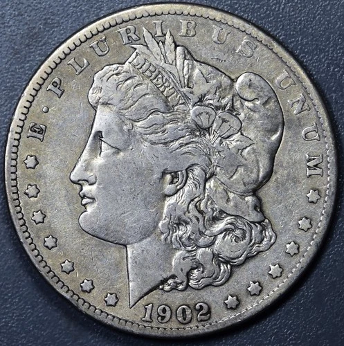 1902-S $1 MORGAN SILVER DOLLAR KM# 110 Grade:  XF  A6179