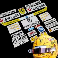 Motorsport Helmet Stickers F 1 2026 Lewis Hamilton Custom Set Full Size 1.1 One