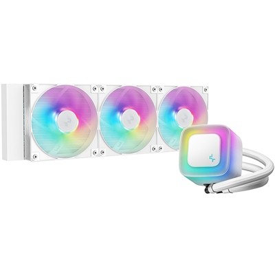 Deepcool Le360 V2 White 360Mm Liquid Cpu Cooler Triple 120Mm Argb Fans Anti-Leak