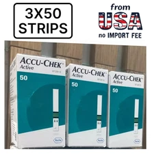 150  Accu-Chek Active Test Strips ,From USA Exp:12/2026-NO IMPORT FEE!!!
