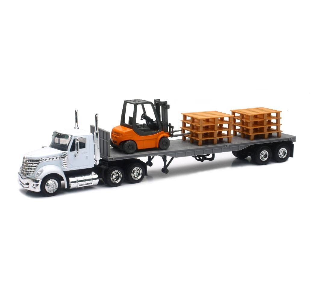 New Ray Collectible Truck 1/43° International Lonestar Buckets + Bulldozer