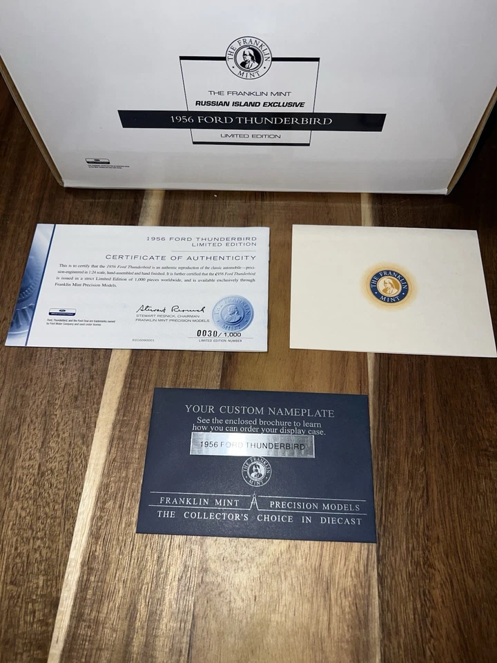 Ford Thunderbird Russian Island 1956 Franklin Mint edición limitada Foto 2 de 4