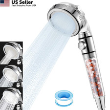High Pressure Handheld Shower Head with Water Filter Purifier Kit FROM USA