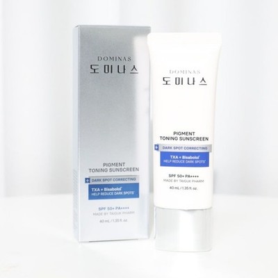 DOMINAS Pigment Toning Sunscreen SPF50+ PA++++ 40ml Dark Spot Sun Cream K-Beauty