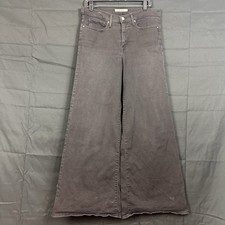 Levi  s 318 Shaping Wide Leg Jeans Womens 30 Black High Rise Denim