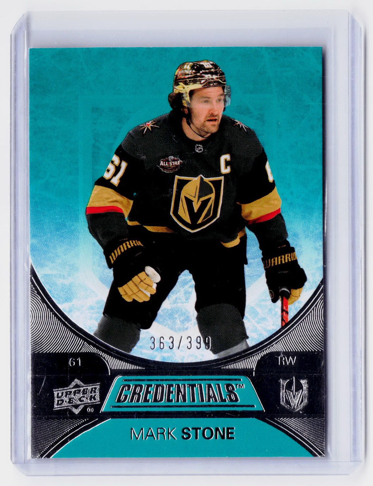 2021-22 Upper Deck Credentials #31 Mark Stone Teal #/399