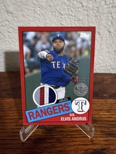 2020 Topps - 1985 Topps Baseball Relics Series 2 Elvis Andrus Patch Red /25