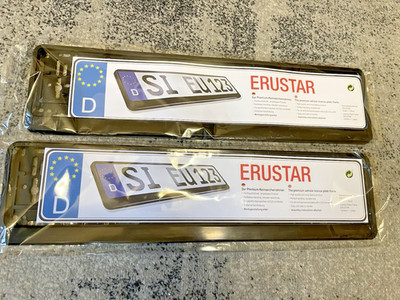 ERUSTAR  2 Stück  Kennzeichenhalter Nummernschildhalter 520mm siehe Bilder