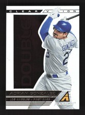 2013 Pinnacle Clear Vision Hitting Double Adrian Gonzalez #CV22 Los Angeles
