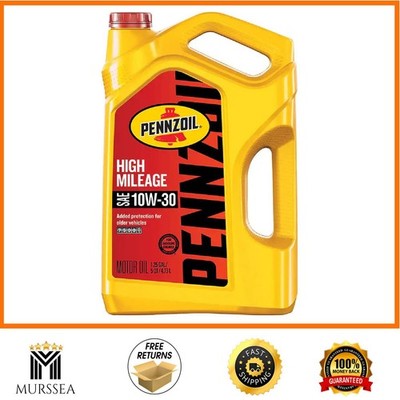 High Mileage SAE 10W-30 Synthetic Blend Motor Oil 5 Qt.