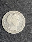 1900 U.S. Barber silver Quarter  -  GOOD details (light polish)     stk#Q62