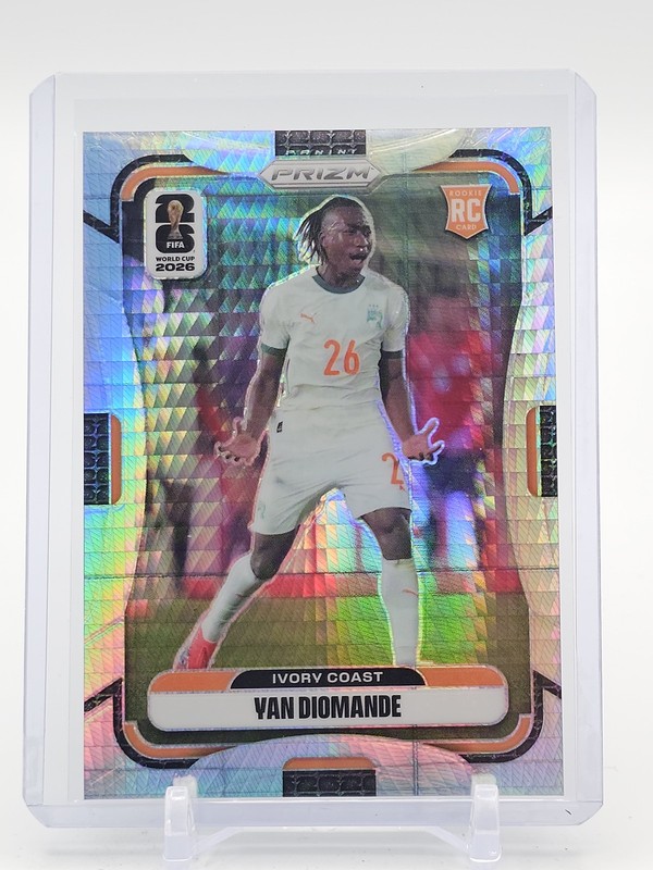YAN DIOMANDE 2026-27 PANINI PRIZM FIFA WORLD CUP ROOKIE HYPER IVORY COAST Q0296