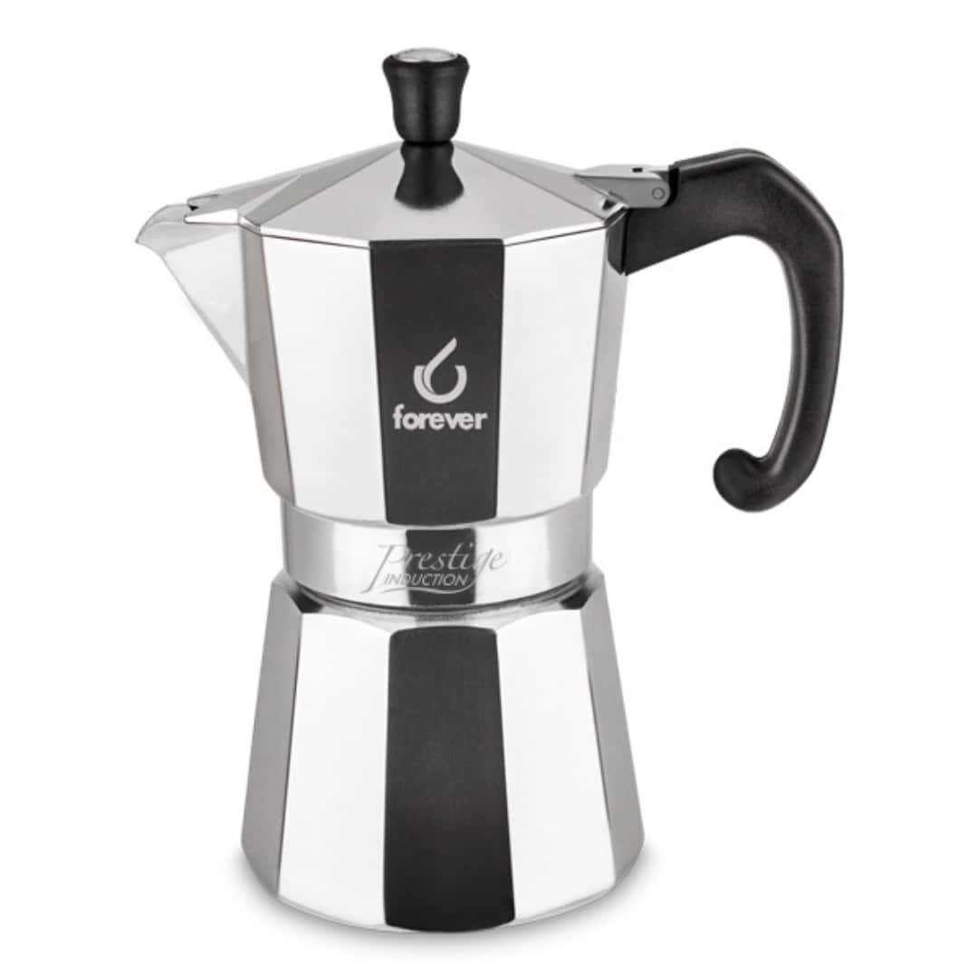 Miss Moka Caffè Prestige Alluminio 3 Tazze per Piano a Induzione - FOREVER - Immagine 3
