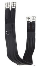 Harry Dabbs anatomischer weicher Leder Curve Gurt 52" - schwarzes englisches Leder