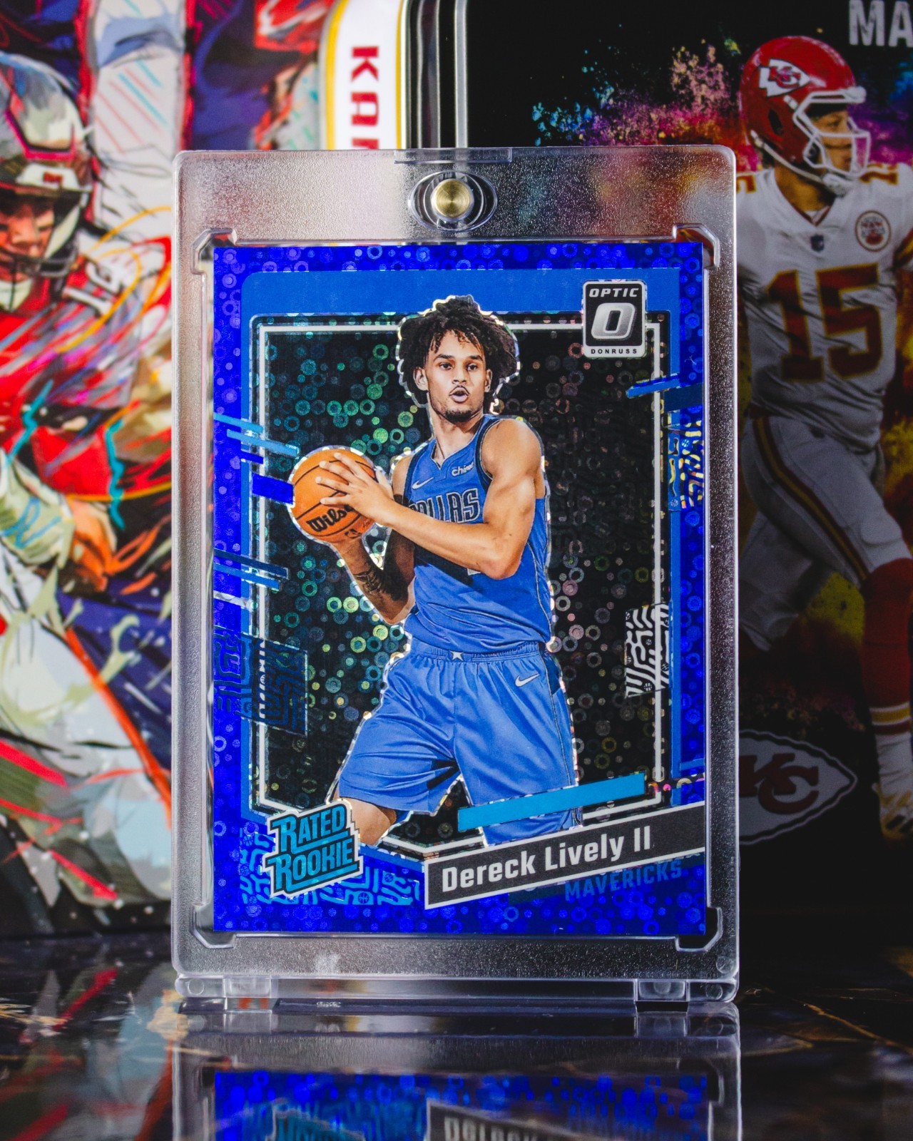 2023-24 Panini Donruss Optic #245 Dereck Lively II Blue Fast Break Prizm /49
