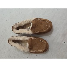 UGG Ansley Chestnut Suede Moccasin Slippers 1106878 Womens 7 Brown